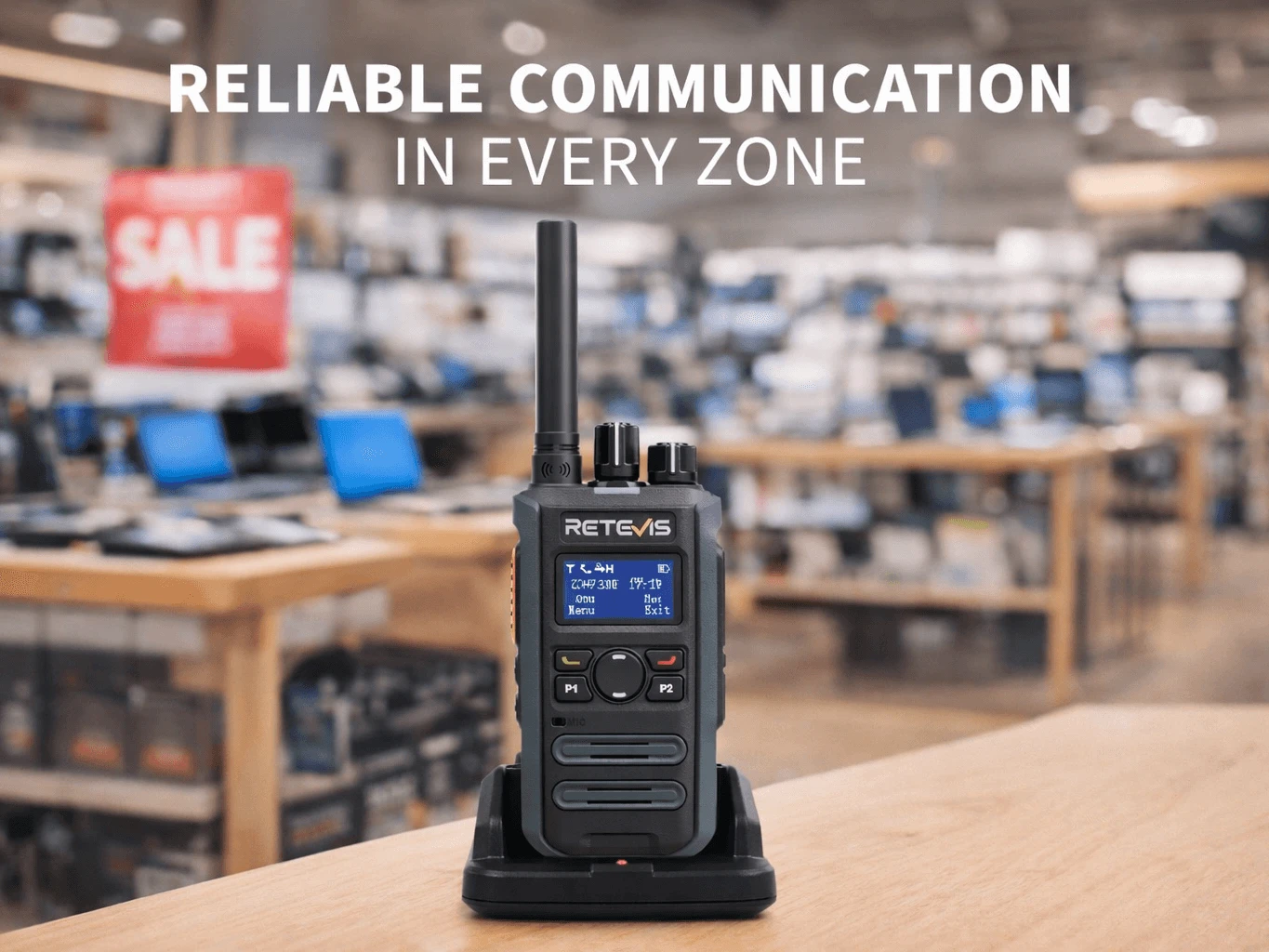 Boosting Retail Store Efficiency with DMR Radios: Ideal Communication Solution | Retevis MateTalk P3 