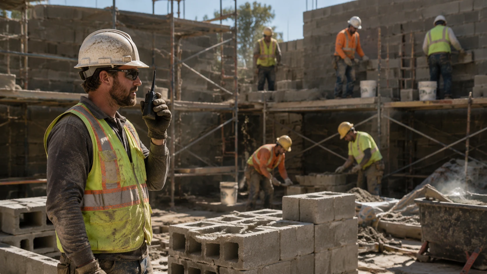 Heavy Dust & Pouring Rain: Rugged Radios for Concrete & Masonry Crews