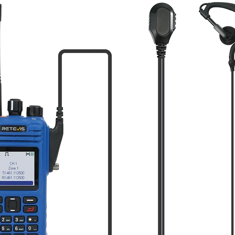 Earhook Earpiece for Retevis MateTalk E2 Explosion Proof DMR Two-way Radio