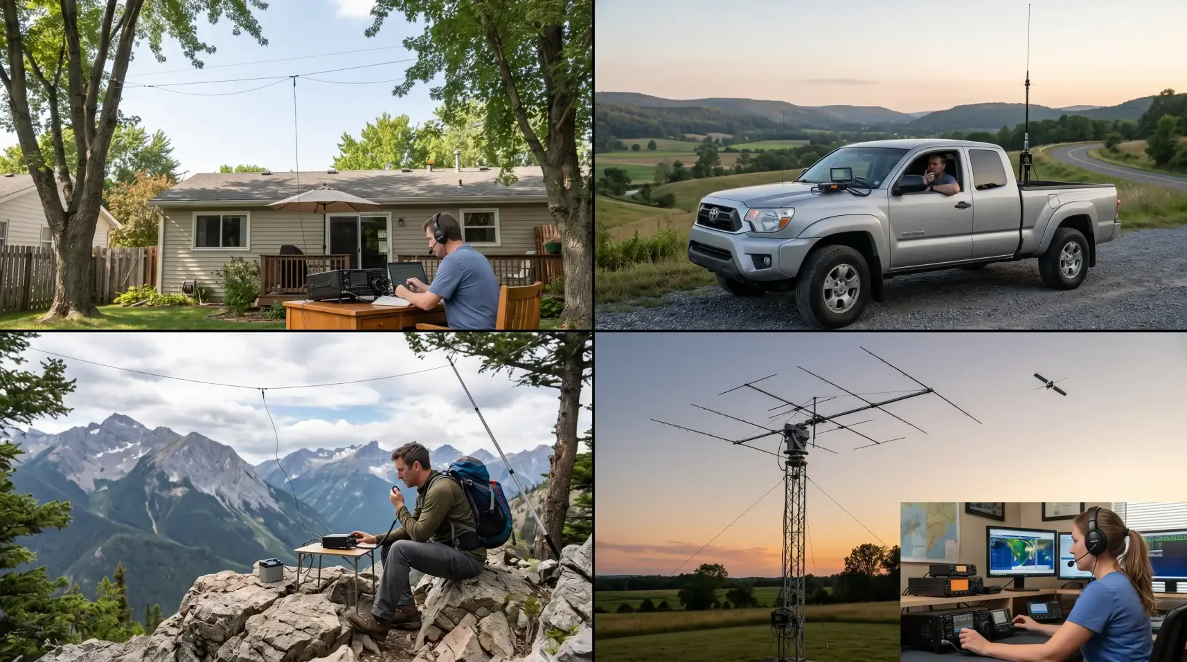 Ham Radio Antenna used in different scenarios