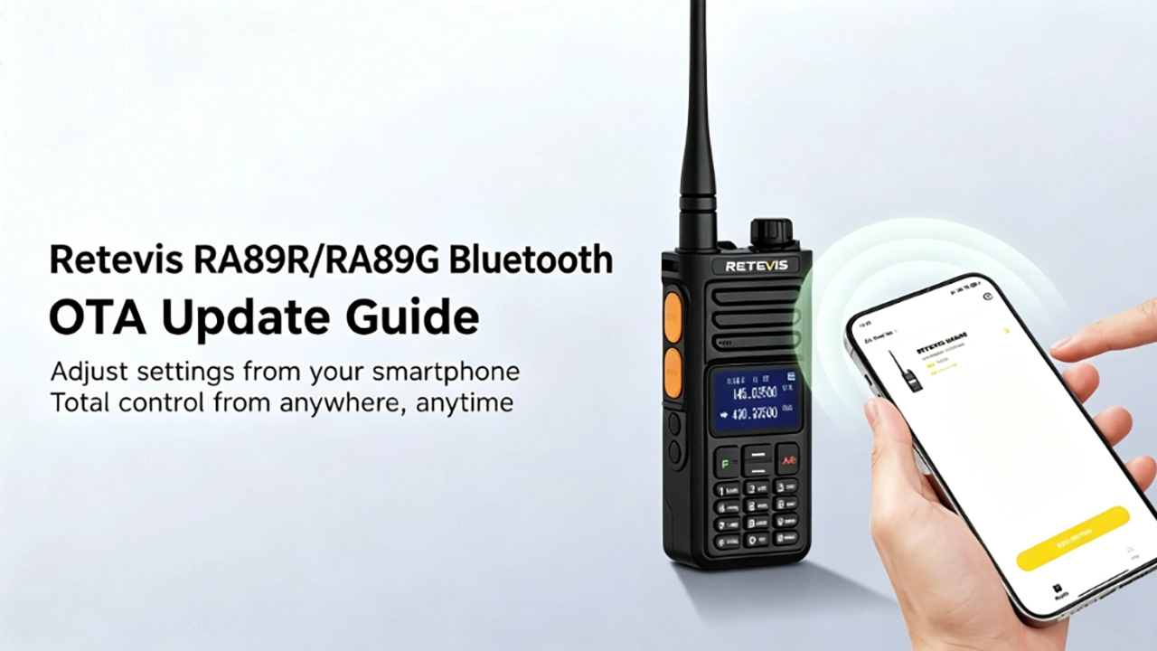 RETEVIS RA89R / RA89G Bluetooth OTA Firmware Update Guide