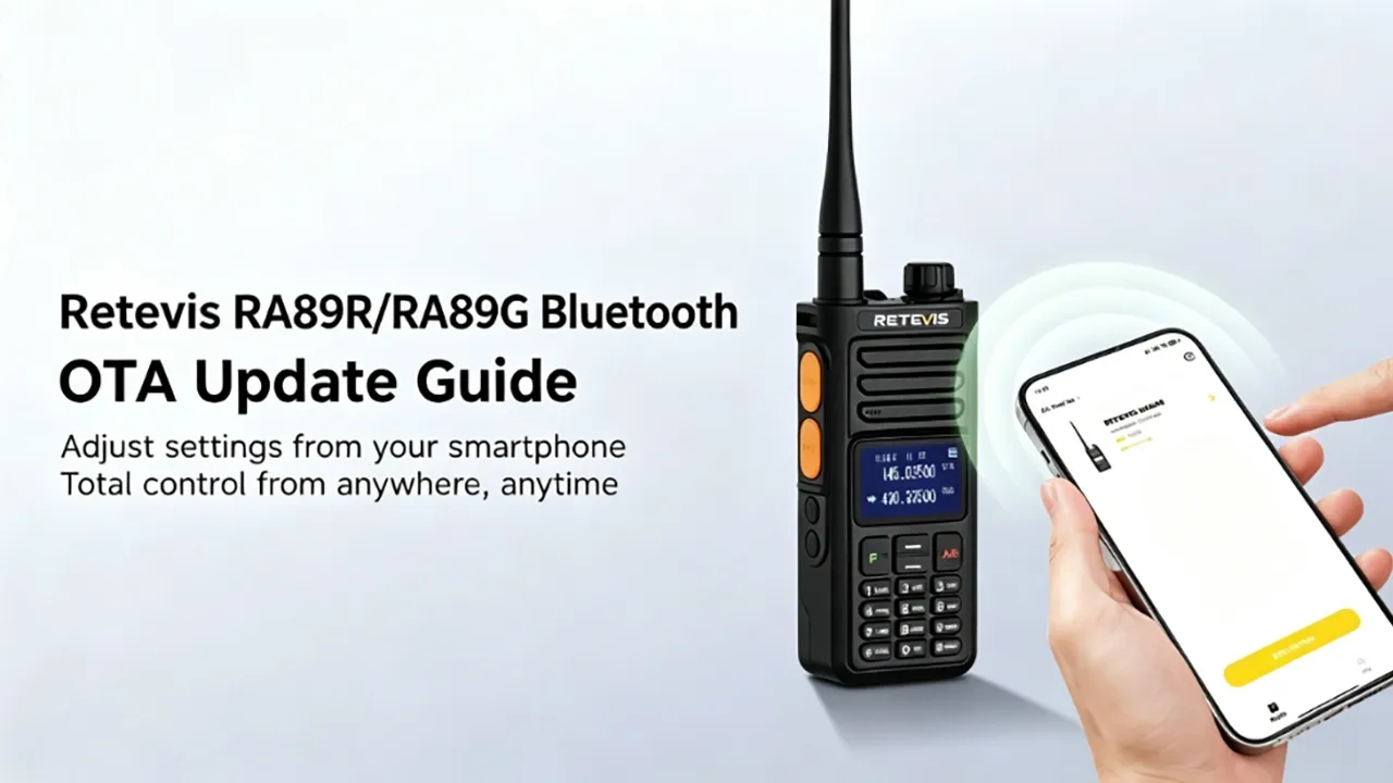 RETEVIS RA89R / RA89G Bluetooth OTA Firmware Update Guide