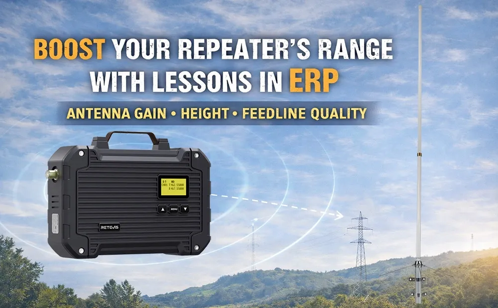 Antenna Selection & ERP: How to Actually Double Your Radio Repeater's Range