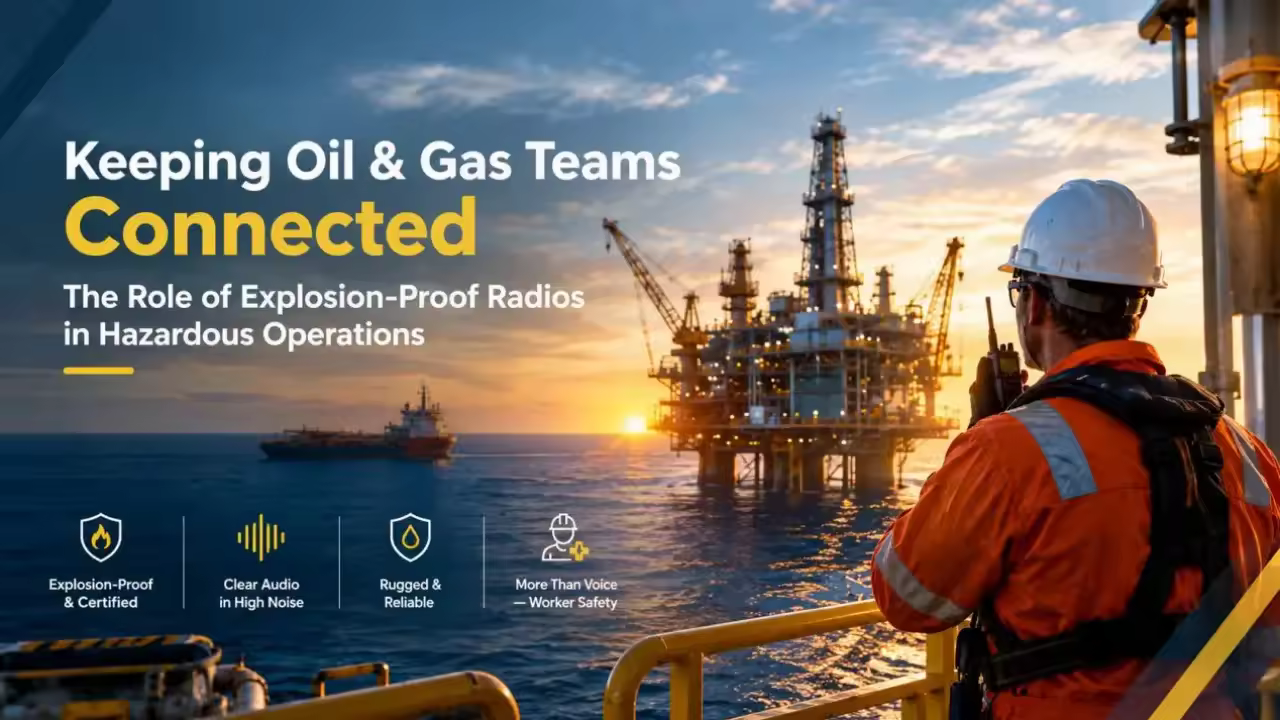 Keeping Oil & Gas Teams Connected: The Role of Explosion-Proof Radios in Hazardous Operations