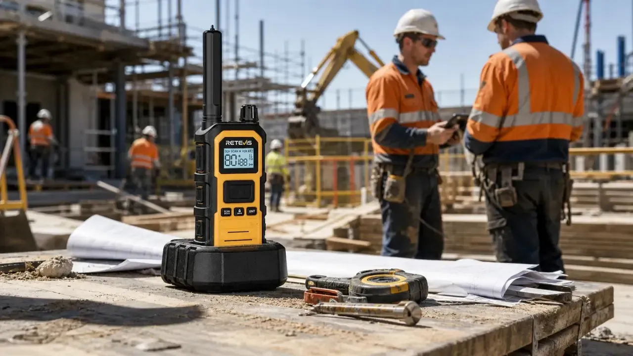 The RB448 Plus is used for construction site