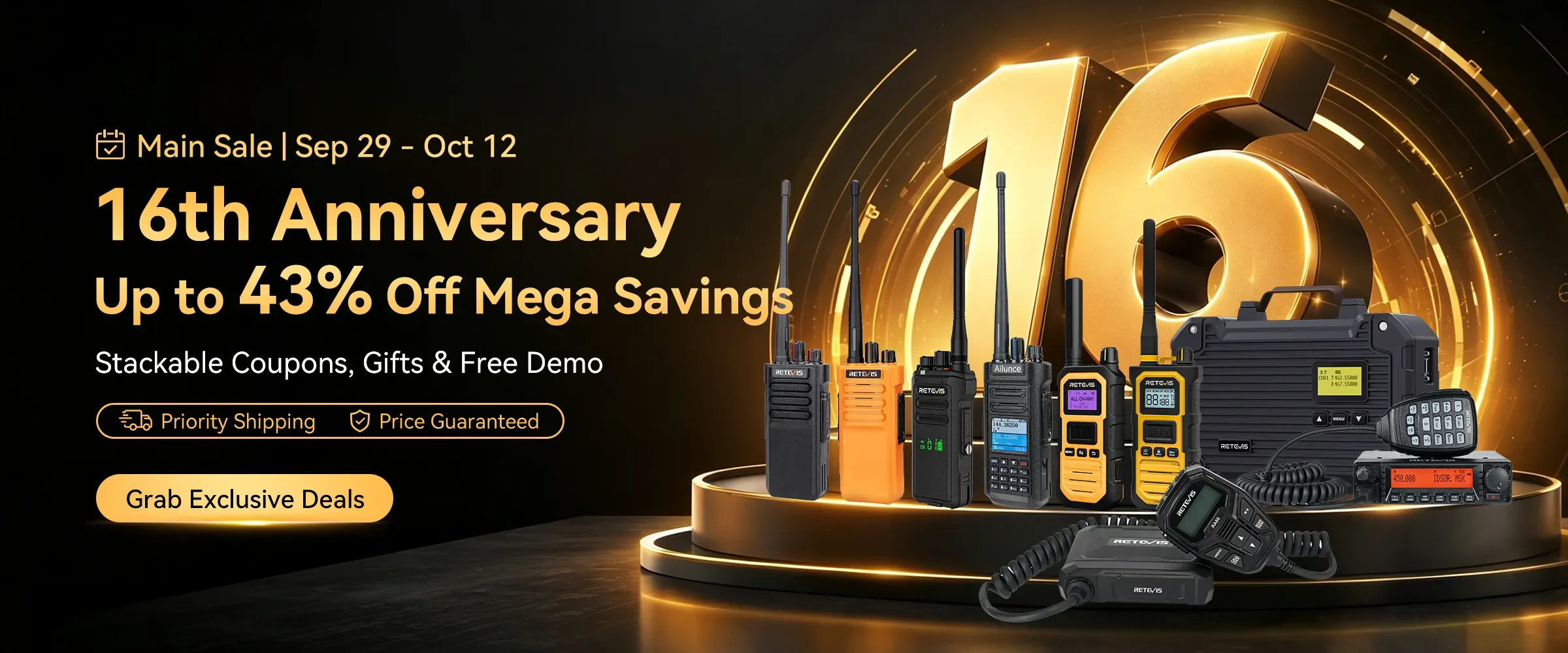 Retevis 16th Anniversary