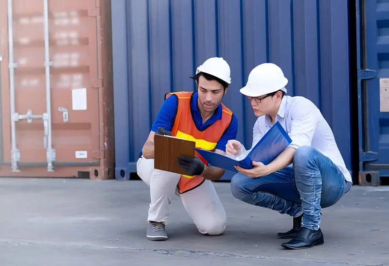 Manufacturing supervisors planning industrial walkie talkie deployment for facility safety