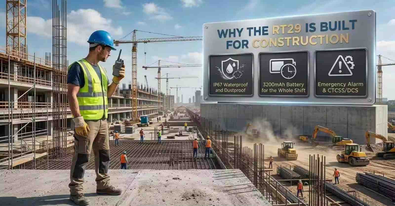 Retevis RT29 Walkie Talkie: Best for Construction Sites