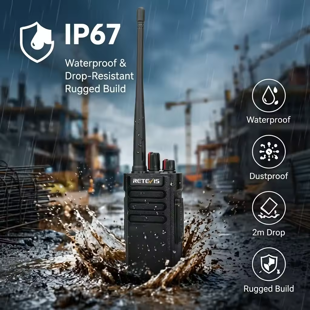IP67 Waterproof & Drop-Resistant Rugged Build