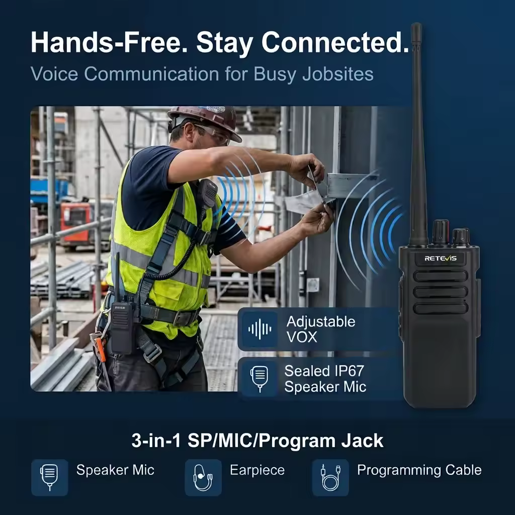 Hands-Free VOX & Clear Audio in Jobsite Noise