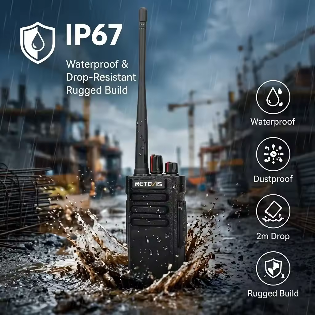 IP67 Waterproof & Drop-Resistant Rugged Build