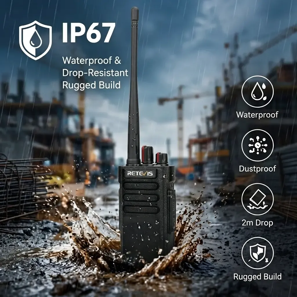 IP67 Waterproof & Drop-Resistant Rugged Build